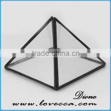 Air plant Holder Fashion Home Decoration Triangle Geometrical Glass Terrarium Box