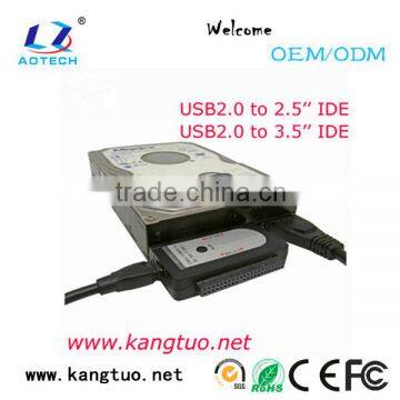 High quality 2.5''/3.5'' usb 2.0 ide & sata adapter otb