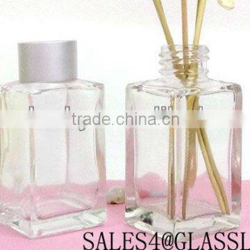 100ml colorful perfume glass bottles in square shape