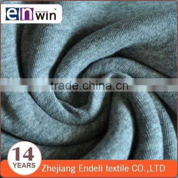 32s cotton light heather grey t shirt rib fabric yarn dye cotton