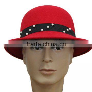 newly style red bucket hat, winter hat, party hat