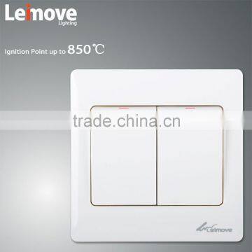 2015 New Design 2 Gang 1 Way Eletrical Switch photo-3