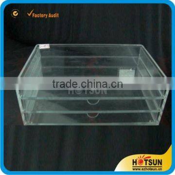 wholesale high quanlity plexiglass display boxes with drawer