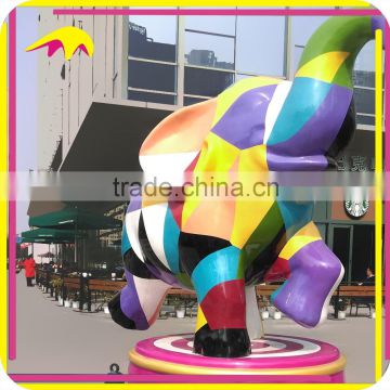 KANO0063 Customized Realistic Life Size Fiberglass Elephant