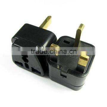 Plug with socket type universal socket to uk power plug adaptor