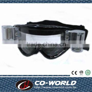 Black TPU frame REVO tinted lens fashion style motorcycle protected goggle