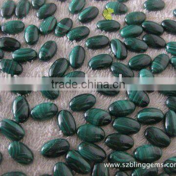 Top quality natural malachite plain oval cabochon