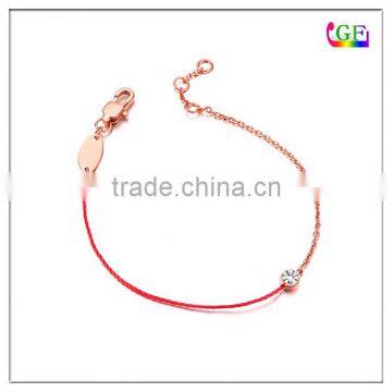 Customized Fashion 14K gold rope bracelet for women