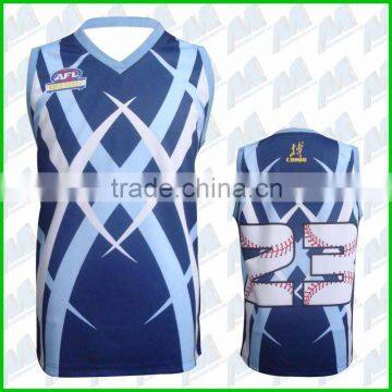 Long sleeved/sleeveless sublimation Australian football shirt