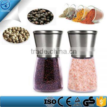 2 Pieces Brushed Stainless Steel And Pepper Grinder Set ,Salt Grinder ,Salt Pepper Grinder