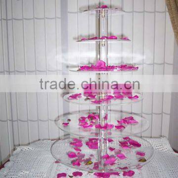 wedding-y1308232/cupcake stand/acrylic cake stand with 6 tiers/acrylic cake display for wedding