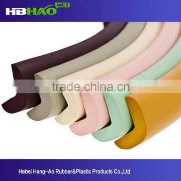 Color Customized impact absorbing super market popular edge guard for glass edge