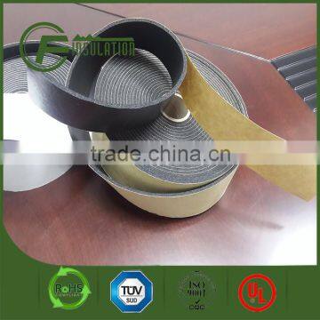 Nbr/pvc Closed Cell Thermal Insulation Rubber Foam Roll Tape With Self-adhesive