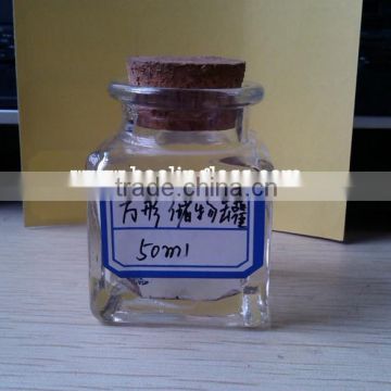 Mini glass spices powder jar with cork