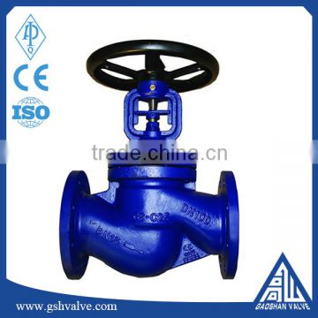 DIN standard carbon steel bellows seal globe valve