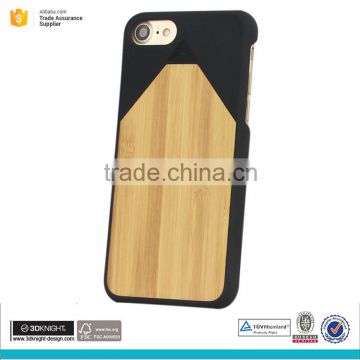 Pencil design real natural bamboo phone case for iphone 7 7plus