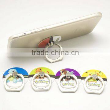 Free shipping Export Japan cartoon print LOGO mobile phone holder pokemon mobile ring