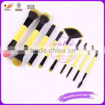 9pcs cosmetic double end makeup brush set