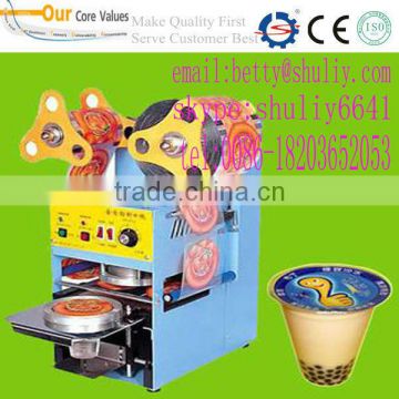 best price coffe sealing machine/good quality automatic sealing machine for cup 0086-18203652053