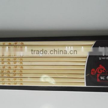 High quality nature color bamboo chopsticks with laser logo direct factory price