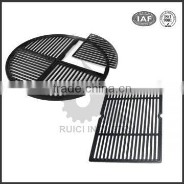 China manufacturer black color enamel custom cast iron grill grates