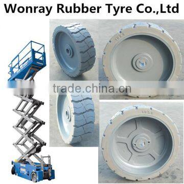 Explosion proof tyre non-marking tyre 15x5 for Genie GS2646 Electric Wide Scissor Lift Lift Height 26'