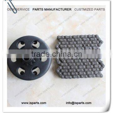 #35 Chain 5/8" Bore 11 Tooth Max Torque Clutch and #35 Chain Mini Bike Go Kart Parts photo-2