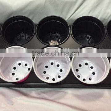 10 Holes Black Plastic Nursery Tray for Carrying Flower Pots, 590*235*125mm photo-4