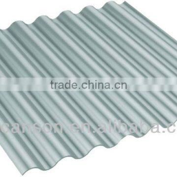 Taiwan Made Opaque Silver Polycarbonate Corrugated ROMA Sheet (Ti-Lite Metallic Silver ROMA) photo-2