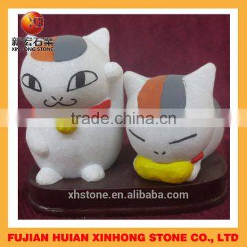 Lovely White Marble Dog Stone Craft Table Decoration photo-5