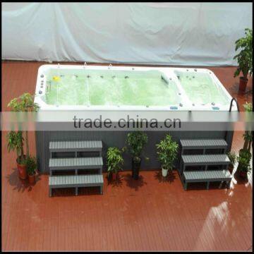 Whirlpool Bathtub Waterfall Bathtub Whirlpool Waterfall Faucet Three Person Massage Bathtub photo-2