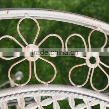 Bistro Set White With Foldable Table and Chairs Outdoor Furniture photo-4