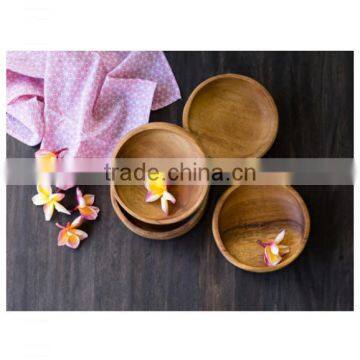 Handmade Wooden Flat Bowl