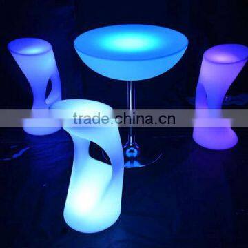 60CM LED Remote Halfmoon Table/ Hot Sell LED Rechargeable Halfmoon Coffee Table/LED Outdoor Lawn Halfmoon Cocktail Table photo-5