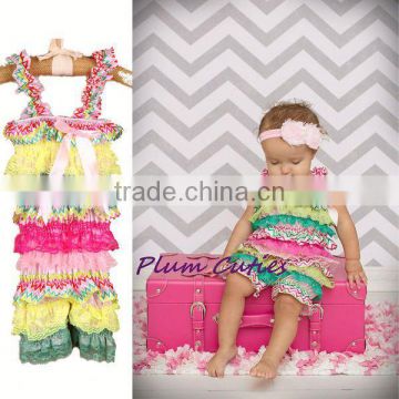 2014 Cute Satin Plain Baby Romper Wholesale