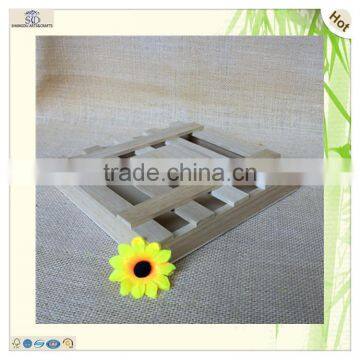Natural Small Square Window Chocolate Wood Shadow Boxes photo-2