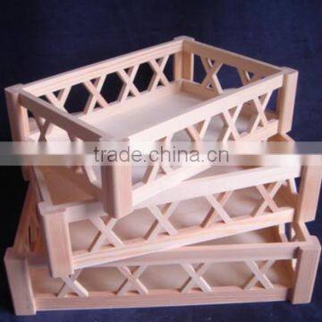 eco-friend decorative wooden egg crate wholesale