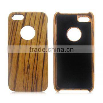OEM Custom 100% Wood Smart Phone Case,zebra Wood Cover for IPhone5 5C photo-6