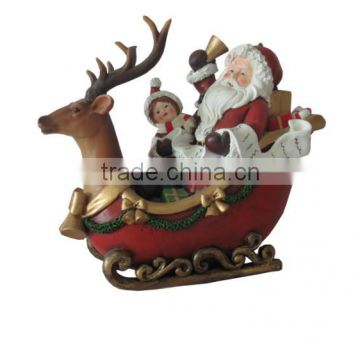 2014 new handmade resin christmas santa gift for sale