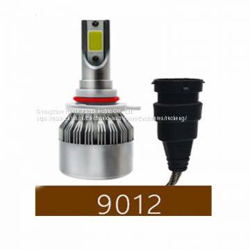 Led Headlight C6 9012 Cob 30W/Bulb(60W/Set) 6400lm/set(3200lm/b LED COB H7 LED Headlight Bulbs Hi/Lo