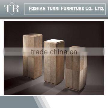Rustic living room furniture travertine flower stand