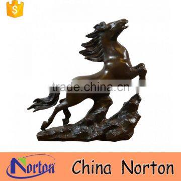 Vintage lodge cast bronze horse statues for sale NTBH-HR028Y