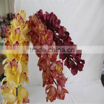 SJ20170032 China wholesale high quality artificial plastic flowers for indoor decoration artificial orchid