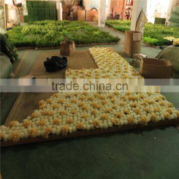 SJ0061404 Hot Sale Artificial Plastic Flower Wall for Weeding Decoration photo-2