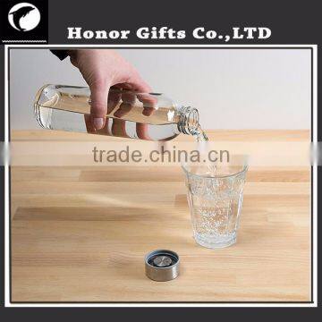 Top Level Quality Environmental Borosilicate 18OZ Glass Water Bottle With Colorful Nylon Sleeve photo-6