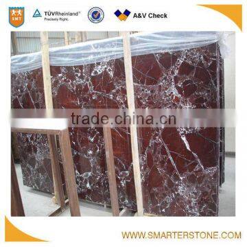 Own factory purple marble slab with random vein for sale