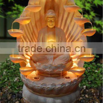 cheap price table top small waterfall fountain buddha water fountain indoor