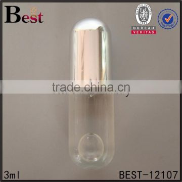 cosmetics clear bullet shape roll on perfume bottle glass 3ml mini vial essential oil tube glass roll bottle china suppliers