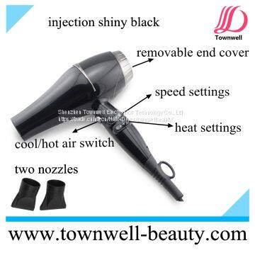 Shine Injection Black Professional Long Life Hot Styling Tools 2300W Мощный фен для волос с генератором отрицательных ионов photo-4