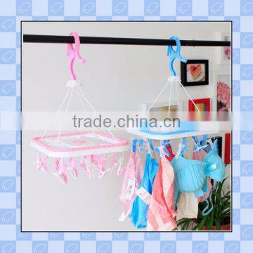 customized wholesale high quality plastic hanger baby size for socks/towels/high quality hanger